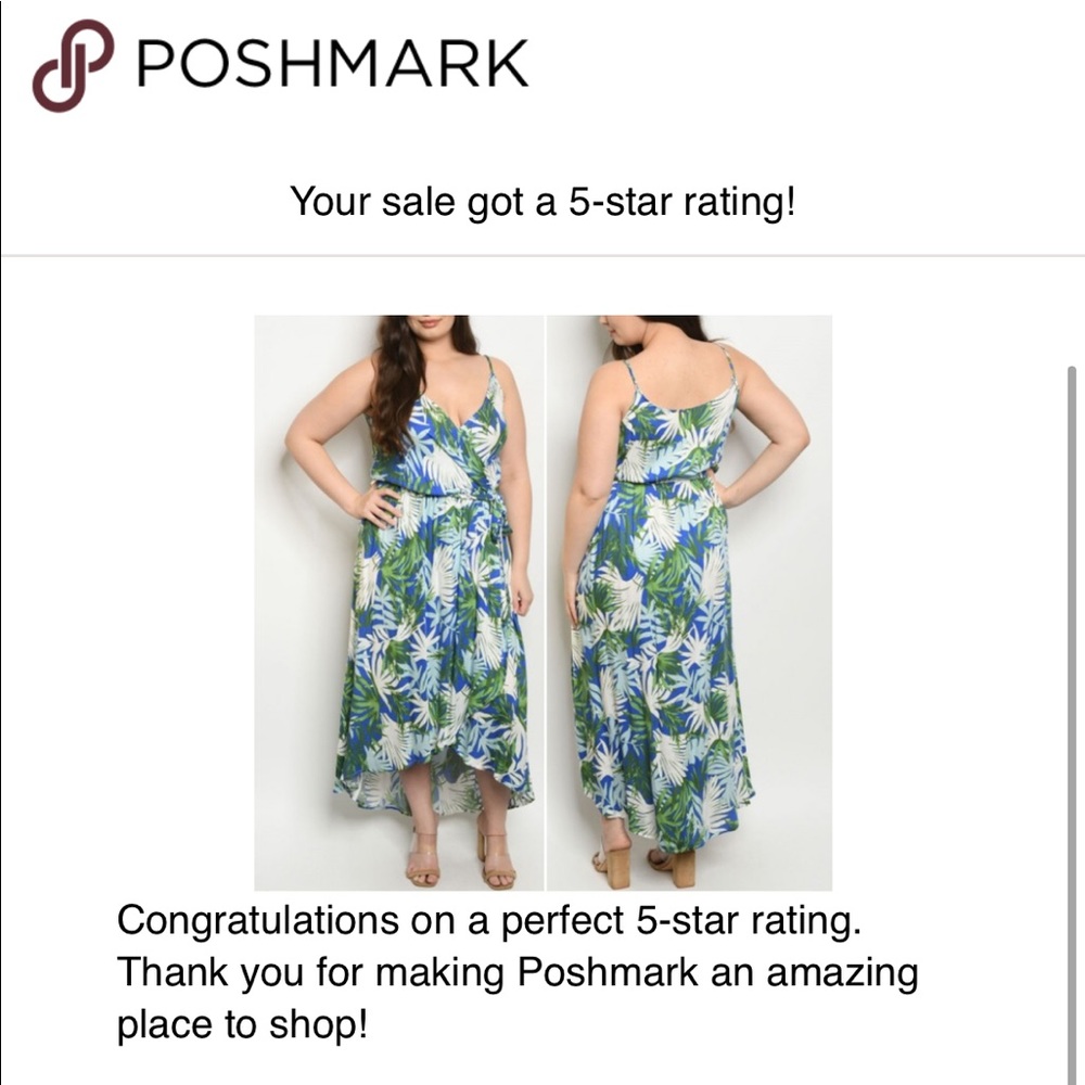 TROPICAL PRINT MAXI DRESS - Picture 6 of 6